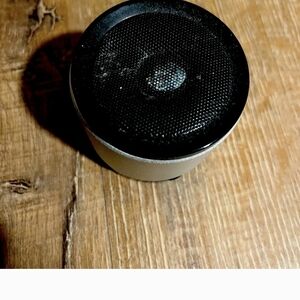 Portable Black and Silver Bluetooth Speaker